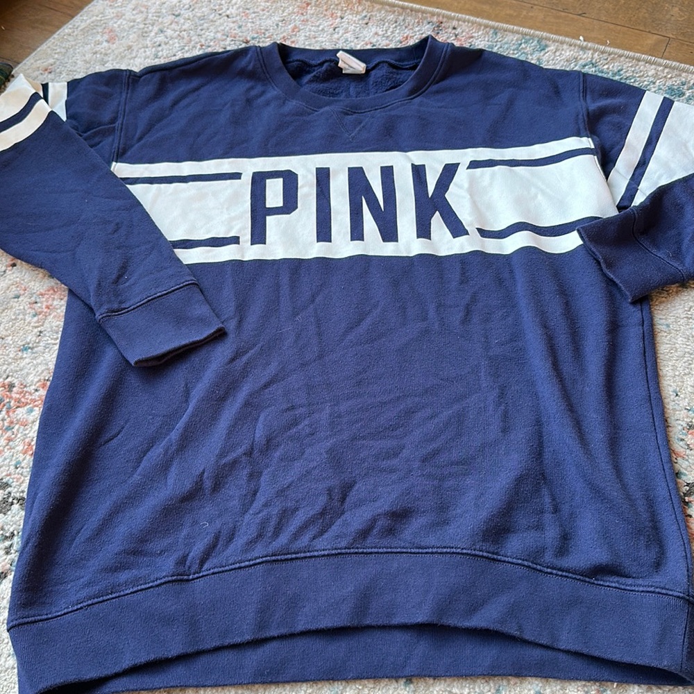 VS PINK Navy Blue Sweatshirt size Small